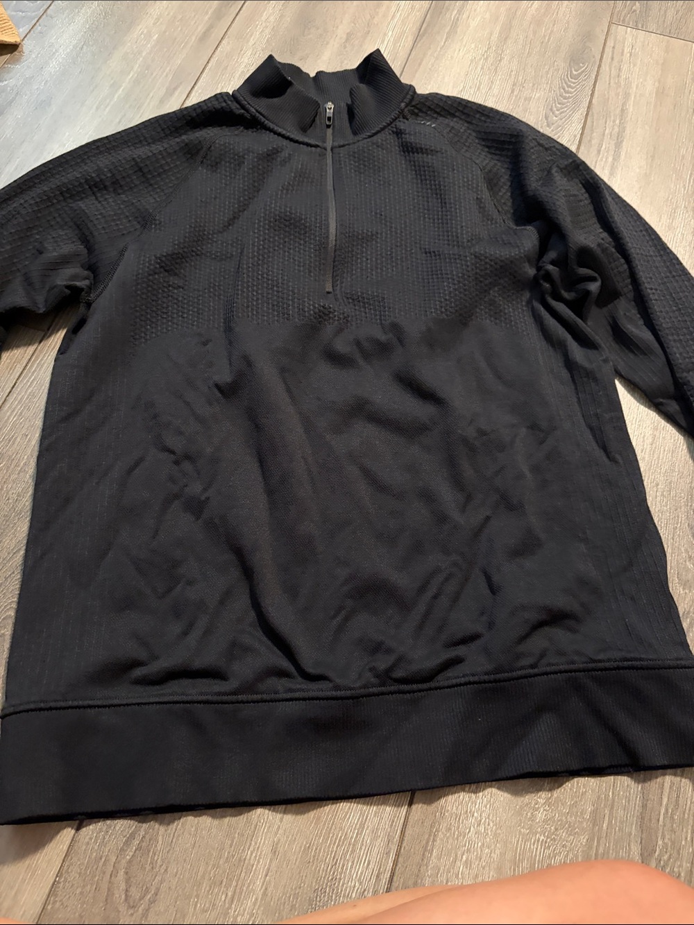 lululemon athletica Men's Black Half-Zip Sweater